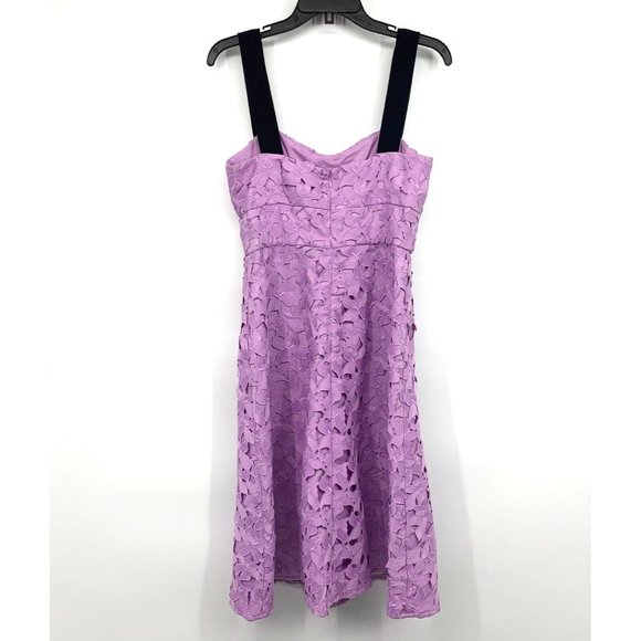J.Crew Dress Purple Lace Sleeveless Sweetheart Midi NWT - Picture 7 of 10